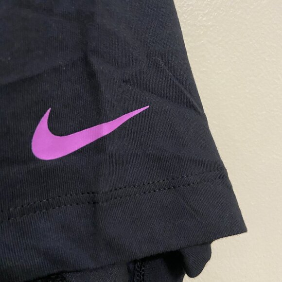 Nike Dri-FIT Rafa Nadal Tennis T-Shirt Black Purple Men’s DZ2639-010 NEW - Picture 4 of 8